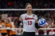 Merritt Beason (13) at NCAA Division I Women's Volleyball Championship 2023 (Photo by David Buono/Icon Sportswire via Getty Images)